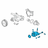 OEM 2012 Chevrolet Volt Water Outlet Diagram - 55573356