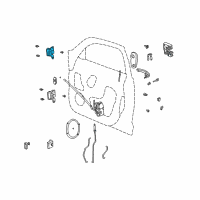 OEM 2008 Chrysler PT Cruiser Front Door Hinge Diagram - 5257975AB