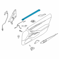OEM 2017 Infiniti Q60 Seal Assy-Front Door Inside RH Diagram - 80834-5CA0A
