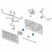 OEM 2021 GMC Sierra 1500 Latch Diagram - 84533174