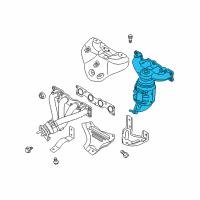 OEM 2013 Kia Forte Exhaust Manifold Catalytic Assembly Diagram - 285102G110