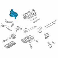 OEM 2018 Ford Mustang Oil Pump Diagram - JR3Z-6600-A