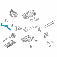 OEM 2021 Ford Mustang Outlet Hose Diagram - FR3Z-6B851-A