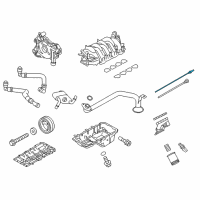 OEM 2015 Ford Mustang Oil Tube Diagram - FL3Z-6754-C