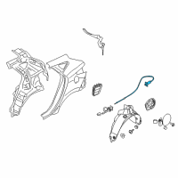 OEM 2013 Hyundai Tucson Catch & Cable Assembly-Fuel Filler Diagram - 81590-2S000