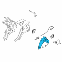 OEM 2012 Hyundai Tucson Rear Wheel Guard Assembly, Left Diagram - 86821-2S000