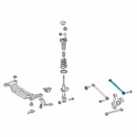 OEM Lexus ES300h Rear Suspension Control Arm Assembly Diagram - 48730-06050