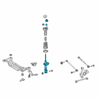 OEM 2014 Toyota Camry Strut Diagram - 48540-09B80
