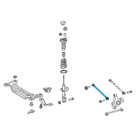 OEM Lexus ES350 Rear Suspension Control Arm Assembly Diagram - 48710-06150