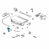 OEM Honda Accord Lock, Trunk (Switch) Diagram - 74851-S84-A21