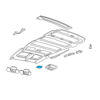 OEM 2004 Chevrolet Venture Lamp Asm, Dome Diagram - 12493745