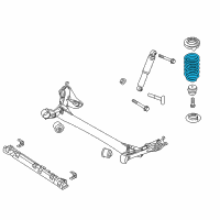 OEM 2012 Hyundai Accent Spring-Rear Diagram - 55330-1R100