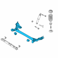 OEM 2015 Hyundai Accent Torsion Axle Complete Diagram - 55100-1R100