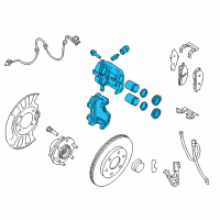 OEM 2019 Nissan Armada CALIPER Assembly-Front RH, W/O Pads Or SHIMS Diagram - 41001-ZC60B