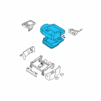 OEM 2007 Nissan Quest Cushion Assy-Front Seat Diagram - 87350-ZM60B