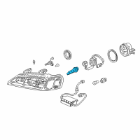 OEM 2004 Acura RL Bulb, Headlight (D2R) (Hid) Diagram - 33116-S0A-J11