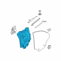 OEM BMW M850i xDrive WINDOW LIFTER WITHOUT MOTOR Diagram - 51-37-8-497-045