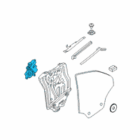 OEM 2022 BMW M8 DRIVE, WINDOW LIFTER, REAR L Diagram - 61-35-9-448-925