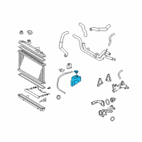 OEM 2012 Toyota Avalon Reservoir Assembly Diagram - 16470-AD010