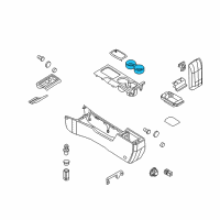 OEM 2006 Mercury Milan Cup Holder Insert Diagram - 6N7Z-5413562-AA