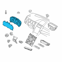 OEM 2010 Ford Taurus Cluster Assembly Diagram - AG1Z-10849-AA