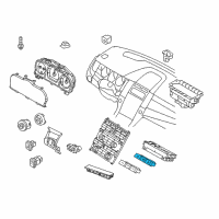 OEM 2016 Ford Special Service Police Sedan Hazard Switch Diagram - BG1Z-13D730-AA