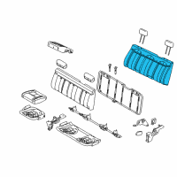 OEM 2011 Ford F-150 Seat Cushion Pad Diagram - 9L3Z-1863841-A