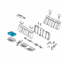 OEM 2013 Ford F-150 Seat Cushion Pad Diagram - 9L3Z-1863840-A