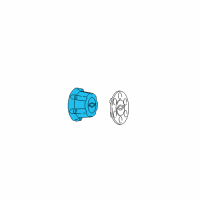 OEM GMC Yukon Hub Cap Diagram - 15067579