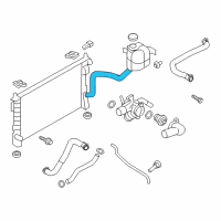 OEM 2012 Lincoln MKX Reservoir Hose Diagram - AT4Z-8C633-A