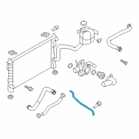 OEM 2014 Ford Edge Overflow Hose Diagram - BT4Z-8075-A