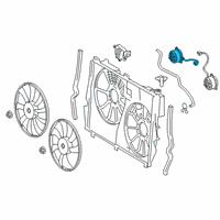 OEM Lexus RX350L Motor, Cooling Fan Diagram - 16363-31480