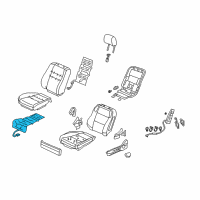 OEM 2011 Acura RL Heater, Front Seat Cushion Diagram - 81134-SJA-A13