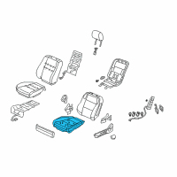 OEM 2012 Acura RL Pad, Left Front Seat Cushion Diagram - 81537-SJA-A02