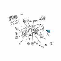 OEM Toyota Sequoia Window Switch Diagram - 84810-0C030