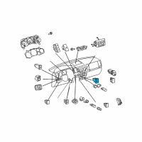 OEM 2022 Toyota Sequoia Seat Heat Switch Diagram - 84751-0C041