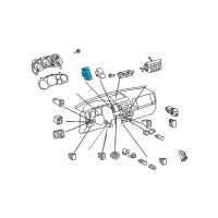 OEM 2012 Toyota Sequoia Combo Switch Diagram - 84977-0C090