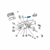 OEM Toyota Tundra Driver Info Center Module Diagram - 83290-0C100