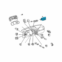 OEM 2013 Toyota Sequoia Dash Control Unit Diagram - 84010-0CD20