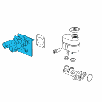 OEM GMC Sierra 2500 HD Booster Assembly Diagram - 84472897