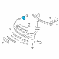 OEM 2013 BMW 335i Ultrasonic Sensor Diagram - 66-20-6-956-748