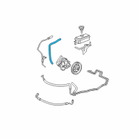 OEM 2010 Chevrolet Malibu Hose Asm-P/S Fluid Reservoir Inlet Diagram - 15270499