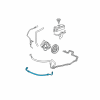 OEM 2012 Chevrolet Malibu Pressure Hose Diagram - 22804663