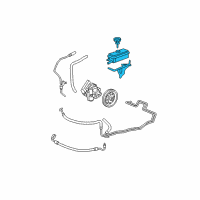 OEM 2008 Saturn Aura Reservoir Asm-P/S Fluid Diagram - 25780649