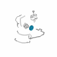 OEM 2008 Pontiac G6 Pulley-P/S Pump Diagram - 12578347