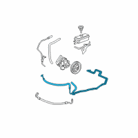 OEM Saturn Aura Hose Asm-P/S Gear Outlet Diagram - 25866941