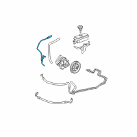 OEM 2010 Chevrolet Malibu Hose Asm-P/S Fluid Reservoir Inlet Diagram - 15942160