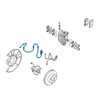 OEM Infiniti M37 Sensor Assembly-Anti SKID, Front RH Diagram - 47910-1MA0A