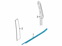 OEM 2022 Ford Maverick MOULDING Diagram - NZ6Z-6025554-A