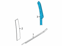 OEM Ford Maverick MOULDING Diagram - NZ6Z-60255A62-A